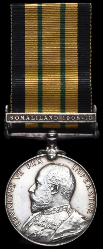 Africa General Service, 1902-56, E.VII.R., in silver, single clasp, Somaliland 1...