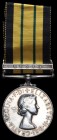 Africa General Service, 1902-56, E.II.R., in silver, single clasp, Kenya (23122303 Fus. A. Bullen. R. Ir, F.), one clasp lug slightly bent, good very ...