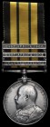 *Africa General Service, 1902-56, E.VII.R., in silver, 3 clasps, Nandi, East Africa 1905, East Africa 1906 (1369 Pte Fadalmoola Mursal. 3/K.A.R.), sur...