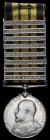 *Africa General Service, 1902-56, E.VII.R., in silver, 8 clasps, Jubaland, East Africa 1902, Somaliland 1902-04, Jidballi, East Africa 1905, East Afri...