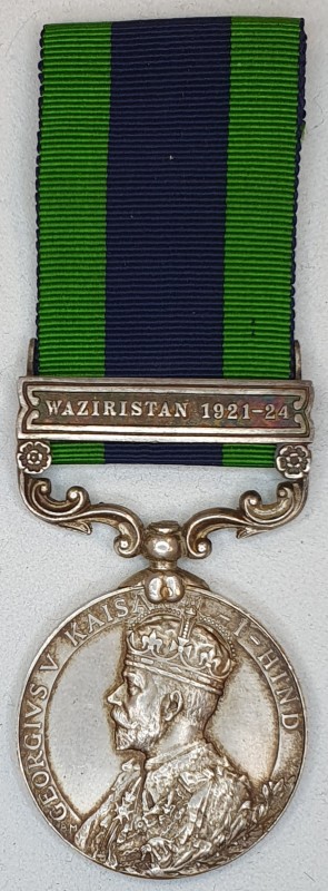 India General Service, single clasp Waziristan 1921-24 (F/O G.N. Wilton R.A.F.),...