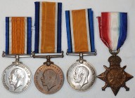 Great War, Miscellaneous Regiments (4), comprising: 1914-15 Star (2. Lieut. E. C. Wroth. R. War. R.), British War Medal (3), 1914-1918 (201273 Pte G. ...