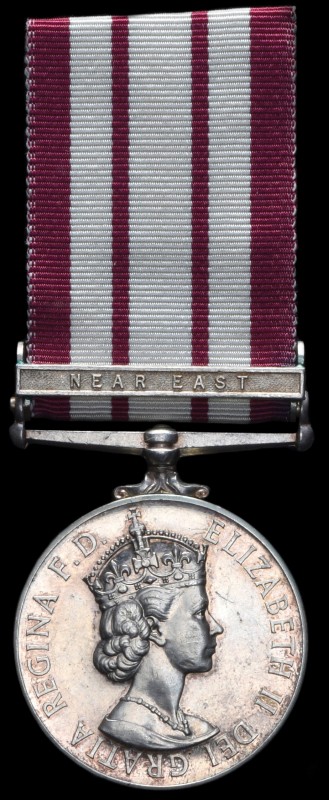 *Naval General Service, 1915-1962, E.II.R., single clasp, Near East (E. S. Aldri...