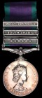 *General Service, 1962-2007, 3 clasps, Borneo, South Arabia, Malay Peninsula (RM.18784 P. A. R. Miller. Mne. R.M.), with ribbon pin for wear, well-ton...