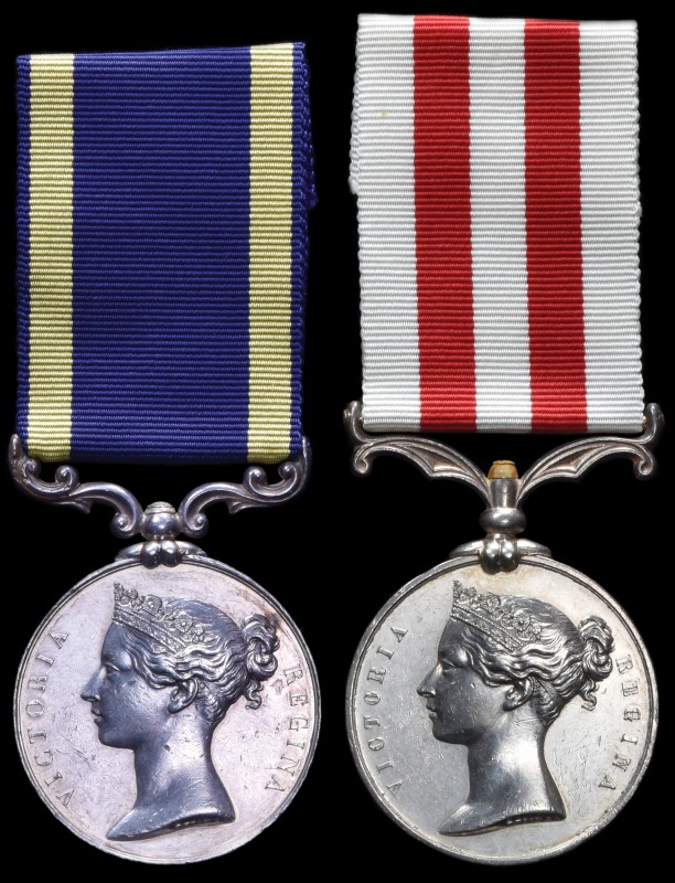 An Officer’s Punjab and Indian Mutiny Pair awarded to Captain J. Y. Gowan 18th N...