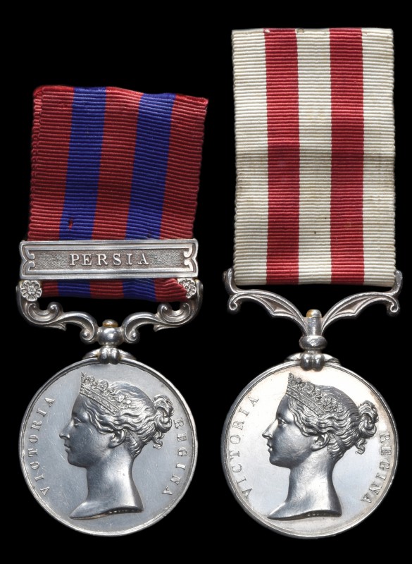 *An Indian Mutiny and Indian General Service Pair awarded to Lieutenant Colonel ...