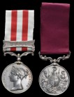 An Indian Mutiny and Army L.S.G.C. Pair awarded to Corporal Thomas Lewis, 6th Dragoon Guards, comprising: Indian Mutiny, 1857-58, single clasp, Delhi ...