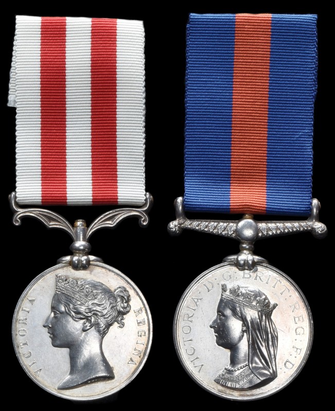 An Indian Mutiny and New Zealand Pair awarded to Corporal J. Eaton, 70th Foot, c...