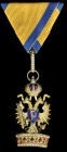 Austria, Order the Iron Crown, Third Class breast badges (2), in bronze-gilt and enamels, one with war wreath and Honour Decoration of the Red Cross, ...