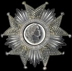 France, Légion d’Honneur, Third Republic issue, breast star, in silver, extremely fine; together with Commander’s neck badge, in silver-gilt and ename...