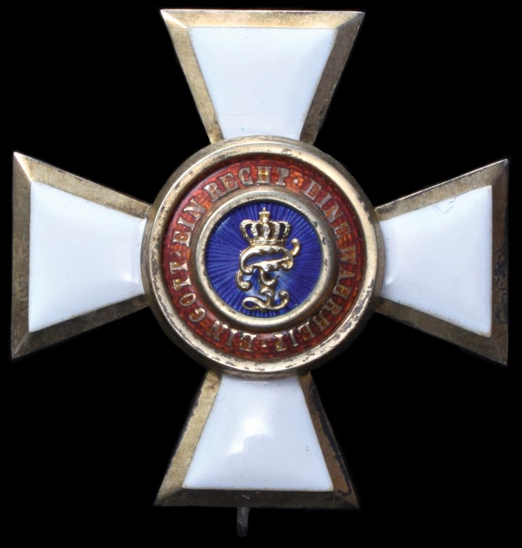 *Germany, Oldenburg, Order of Peter Friedrich Ludwig, Officer’s pin-back cross, ...