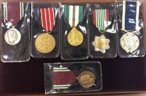 Iraq, Miscellaneous medals (6) 1939-45 War, 1945 Victory 1945, Coronation 1953 (2), in silver and bronze, Police Distinguished Service by Huguenin, 19...