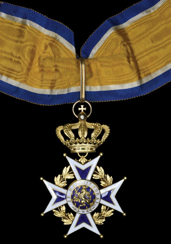 Netherlands, Order of Orange-Nassau, Commander’s neck badge, in silver-gilt and ...