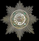 *Russia, Order of St Stanislaus, Civil Division, First Class breast star, by Eduard, in silver, with gilt and enamelled centre and gilt reverse, 87mm,...