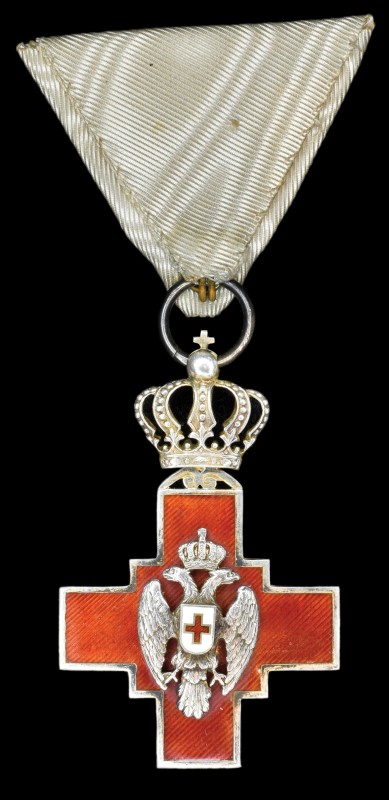 Serbia, Red Cross Society of the Kingdom of Serbia, Member’s badge, by Jacob Les...