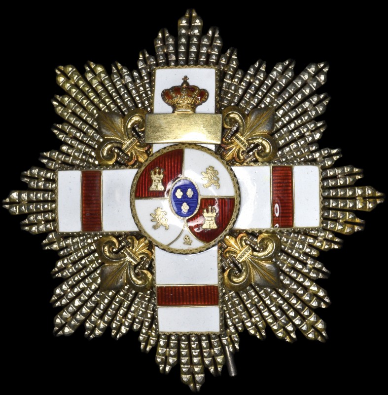 Spain, Order of Military Merit, type IV (1875-1931), with central Bourbon Shield...