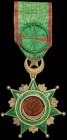 Turkey, Order of Osmanie, Officer’s breast badge, in silver-gilt and enamels, 64mm, good very fine
Estimate: £180-£220