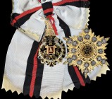 *Albania, Order of Besa, Italian Occupation issue (1939-42), Grand Cross set of insignia, by E. Gardino, Rome, comprising sash badge, in silver-gilt a...
