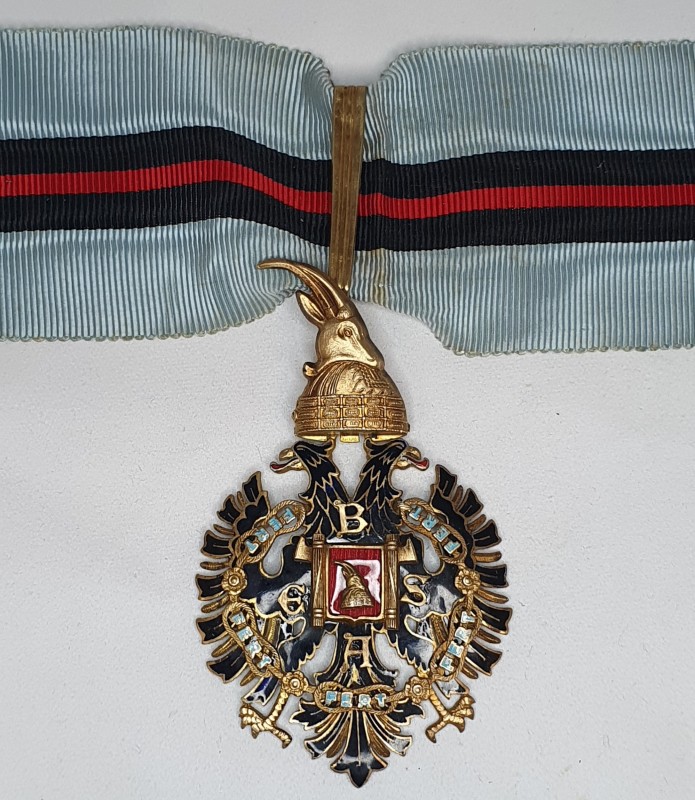 Albania, Order of Besa, Italian Occupation issue, Commander’s neck badge, by E. ...