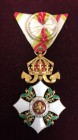 Bulgaria, Civil Merit Order, Type II with Imperial Crown (1908-1944), Officer’s breast badge in gilt and enamels, 47.5mm width, good very fine 
Estim...