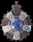 Egypt, Kingdom, Chamber of Deputies, breast star, by Bichay, in silver, gilt and enamels, 80mm, good very fine
Estimate: £150-£200