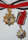 Egypt, Order of Merit, EAR issue, Commanders, neck badge and Knight’s breast badge, both by Bichay, in silver, gilt and enamels, good very fine or sli...