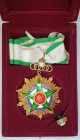 Egypt, Order of Sporting Merit, First Class neck badge, uncertain maker, reverse stamped with toughra, in gilt and enamels, 66.5mm, in case of issue, ...