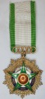Egypt, Order of Sporting Merit, Second Class neck badge, by Bichay, in silver, gilt and enamels, 57mm, extremely fine 
Estimate: £180-£220