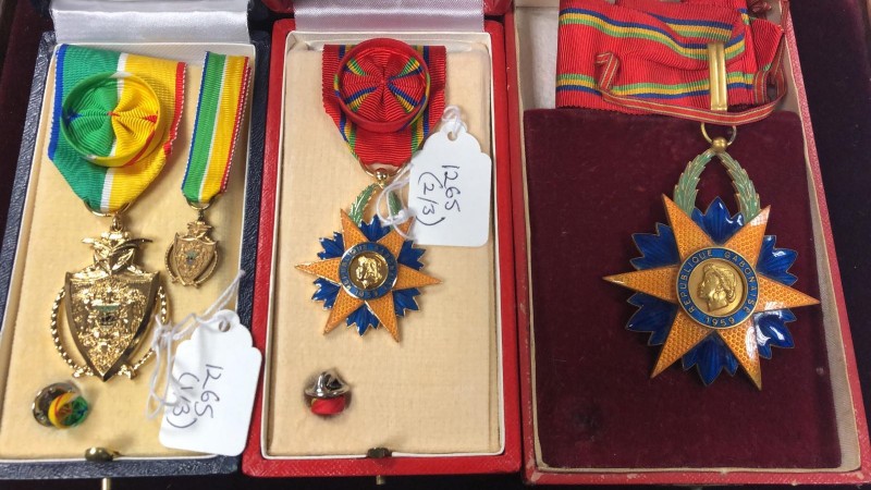 Gabon, Republic, The Order of the Equatorial Star (2), Commander’s neck badge, b...