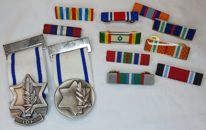 Israel, Medal for Service in Israel, Chief of Staff, Medal of Appreciation; toge...