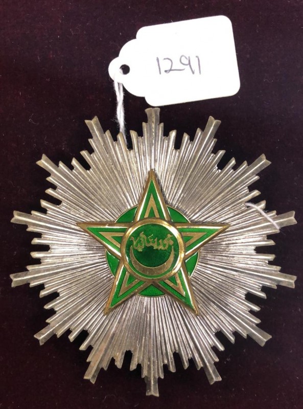 Mauritania, Order of Merit, breast star, by Arthus Bertrand, in silver, with gil...