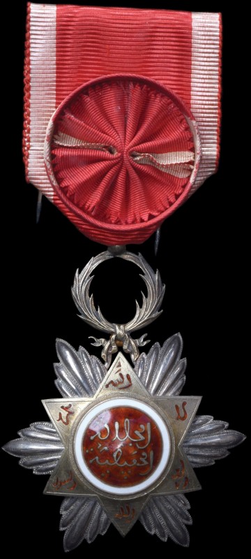 Morocco, Order of Ouissam Hafidien, Officer’s breast badge, by Arthus Bertrand, ...
