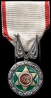Morocco, Order of Military Merit, type 1, Abd al-Hafiz issue (1910-13), in silver, gilt and enamels, 28.5mm, good very fine and rare
Estimate: £200-£...