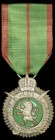 Morocco, Order of Military Merit, type 4 (post 1976), Knight’s breast badge, by Bichay, in silver and green enamel, 36mm, extremely fine and scarce
E...