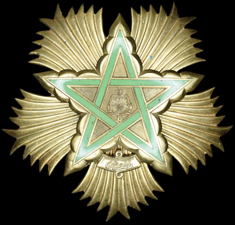 *Morocco, Order of the Throne, First Class breast star, by Bichay, in silver-gil...