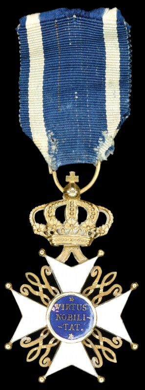 *Netherlands, Order of the Golden Lion, Third Class Knight’s badge in gold and e...