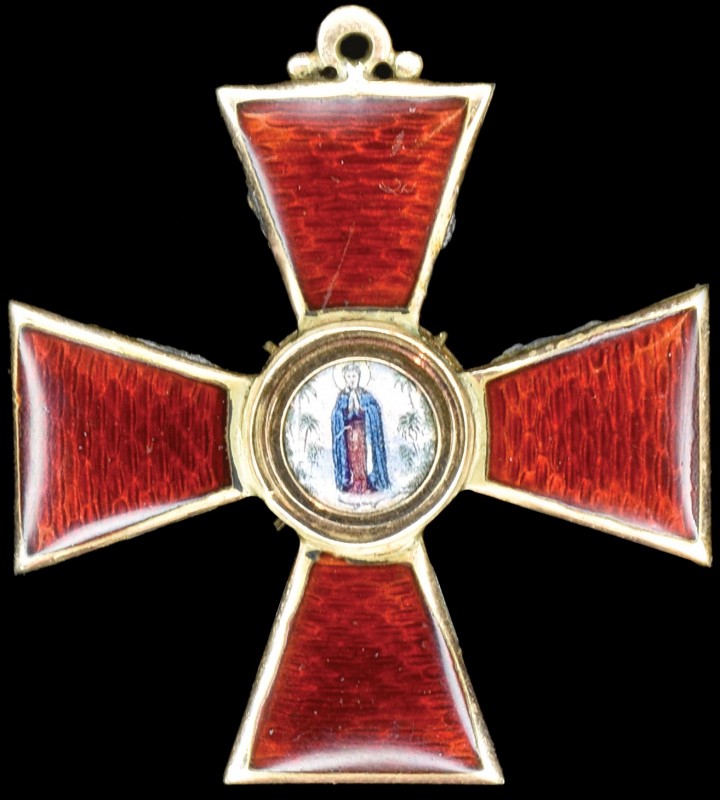 Russia, Order of St. Anne, Civil Division, Third Class breast badge, in gold and...