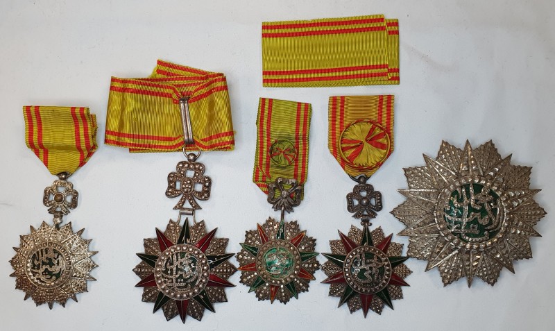 Tunisia, Order of Nishan al Iftikhar, Mohammed V al-Nasir issue, Officer’s and K...
