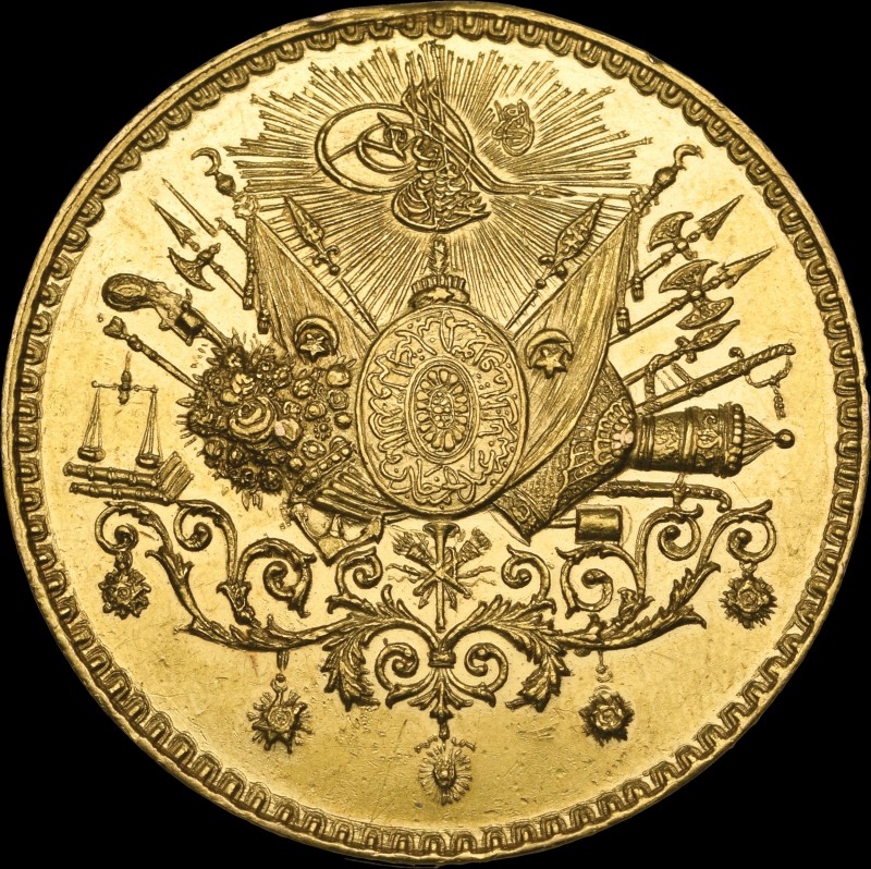 *Turkey, Ottoman Empire, Abdul Hamid II (1876-1909), Imtiyaz Gold Medal for Loya...