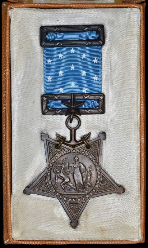 *U.S.A., an unnamed specimen Naval Medal of Honor, 1942 type, in bronze, with ri...