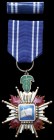 China, Order of Loyalty and Diligence, type 2, breast badge, in silver-gilt and enamels, reverse with raised inscription and numbered 01587, 51mm, wit...