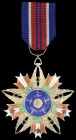 *China, Order of Air Force Rejuvenation, First Class breast badge, for 9 or more enemy kills, 300 or more missions, or 900 or more flying hours, in si...