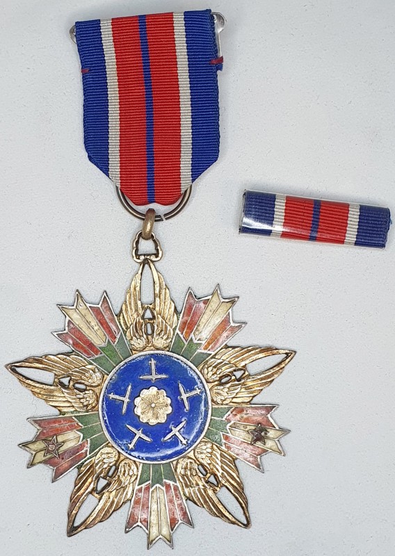 *China, Order of Air Force Rejuvenation, Second Class breast badge, for 6-8 enem...