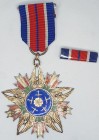 *China, Order of Air Force Rejuvenation, Second Class breast badge, for 6-8 enemy kills, 250 or more missions, or 700 or more flying hours, in silver-...