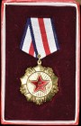 China, People’s Republic, People’s Liberation Army, General Political Department, First Class Merit medal, in gilt and enamel, reverse numbered 811796...