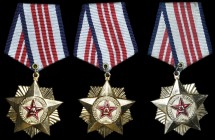 China, People’s Republic, People’s Liberation Army General Political Department, Second Class Merit Medal, in silvered and gilt metal, reverse numbere...