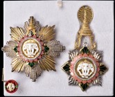 Thailand, The Most Exalted Order of the White Elephant, Fourth period (post 1941), Knight Grand Cordon (Special Class), star beneath upper part of ret...