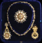 Thailand, The Most Illustrious Order of the House of Chakri (one Class only),set of insignia, in gold, diamonds and enamels, from the estate of Karl I...