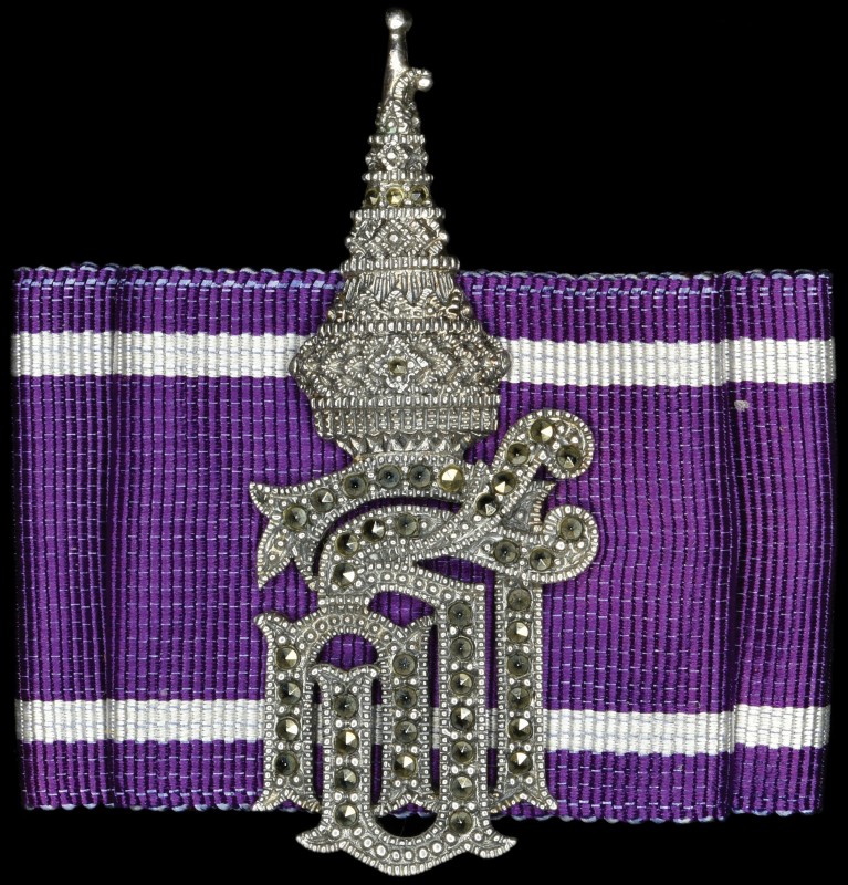 Thailand, Princess Maha Chakri Sirindhorn’s Royal Decoration, in jewel-cut silve...