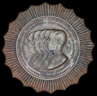 Thailand, Bangkok Centennial Commemorative Medal, BE2427 (1882), in silvered bronze, overlapped busts of the first five Chakri kings left, rev., text,...